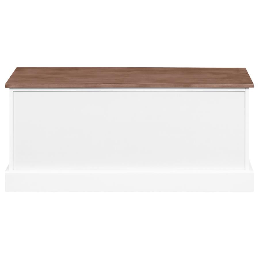 Alma Brown Storage Bench - furniture place usa