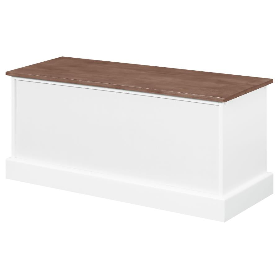 Alma Brown Storage Bench - furniture place usa