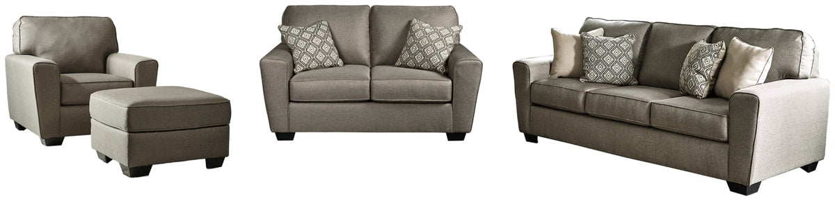 Calicho Sofa, Loveseat, Chair and Ottoman - furniture place usa