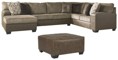 Abalone 3-Piece Sectional with Ottoman - PKG002370 - furniture place usa