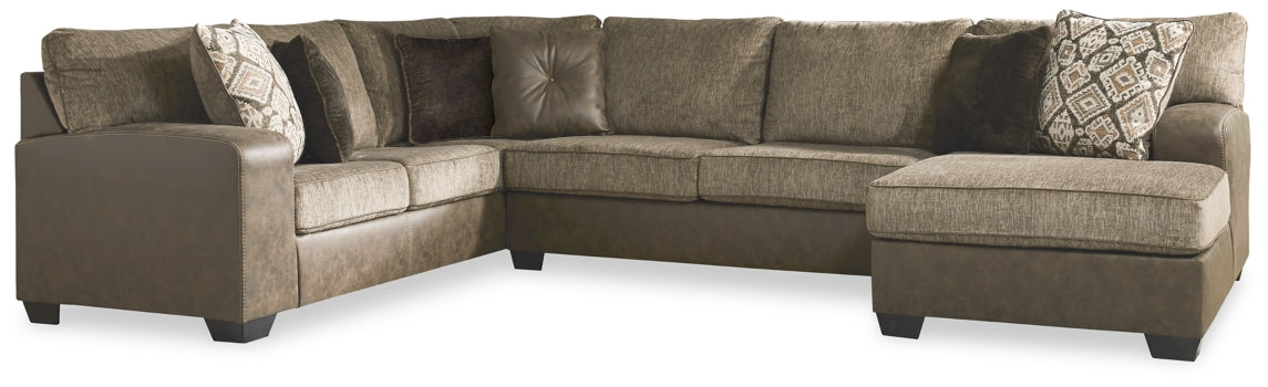 Abalone 3-Piece Sectional with Ottoman - PKG002371 - furniture place usa
