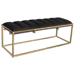 Lorena Grey Bench - furniture place usa