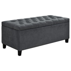 Samir Grey Storage Bench - furniture place usa