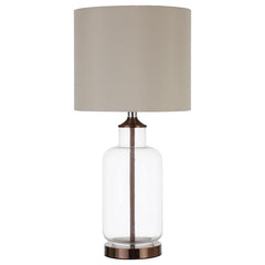 Aisha Clear Table Lamp - furniture place usa