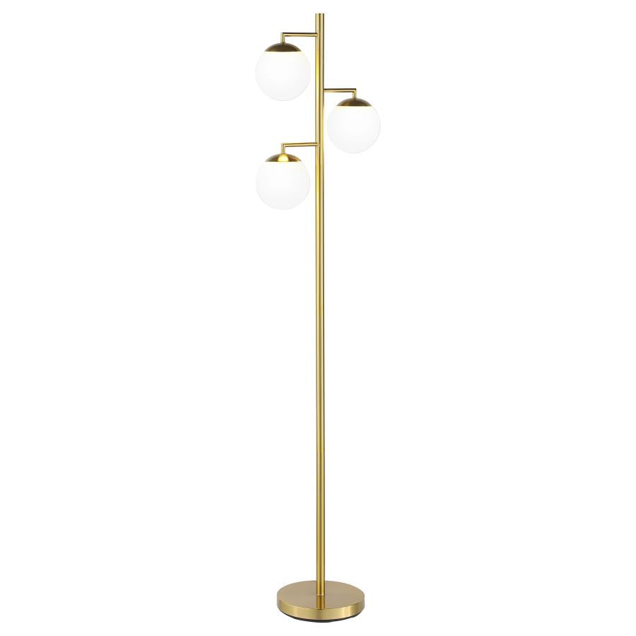 Sena Gold Floor Lamp - furniture place usa