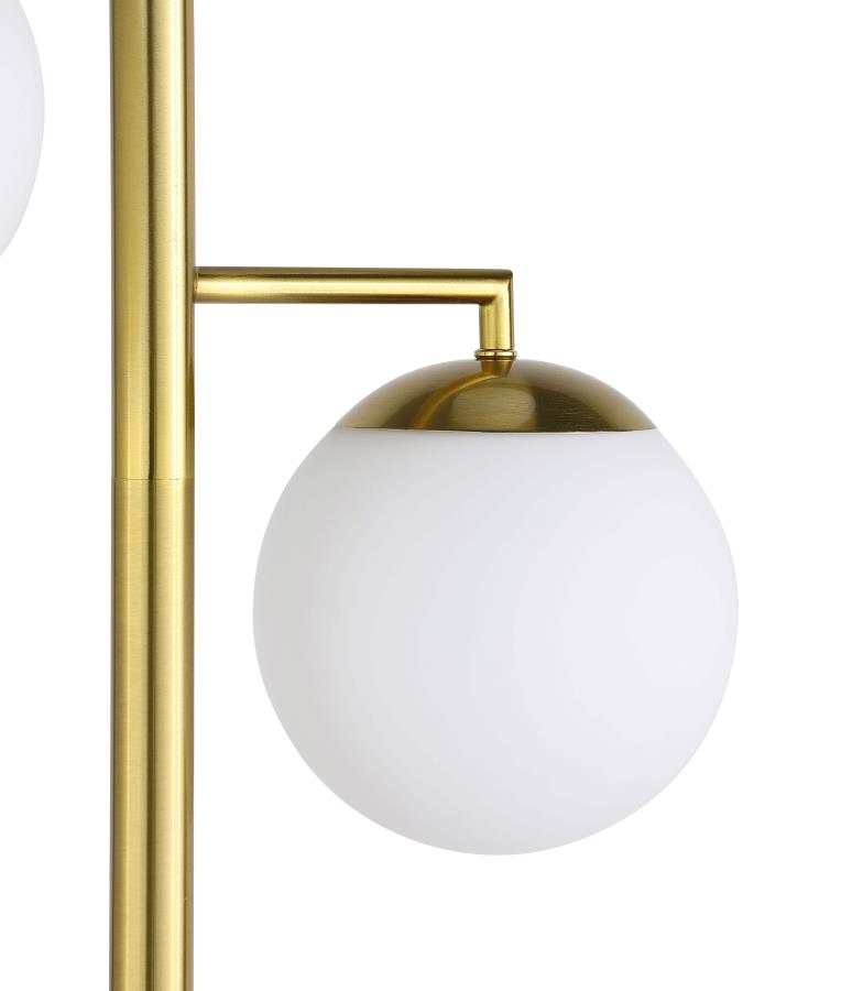 Sena Gold Floor Lamp - furniture place usa