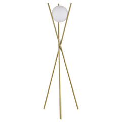 Yamileth Gold Floor Lamp - furniture place usa