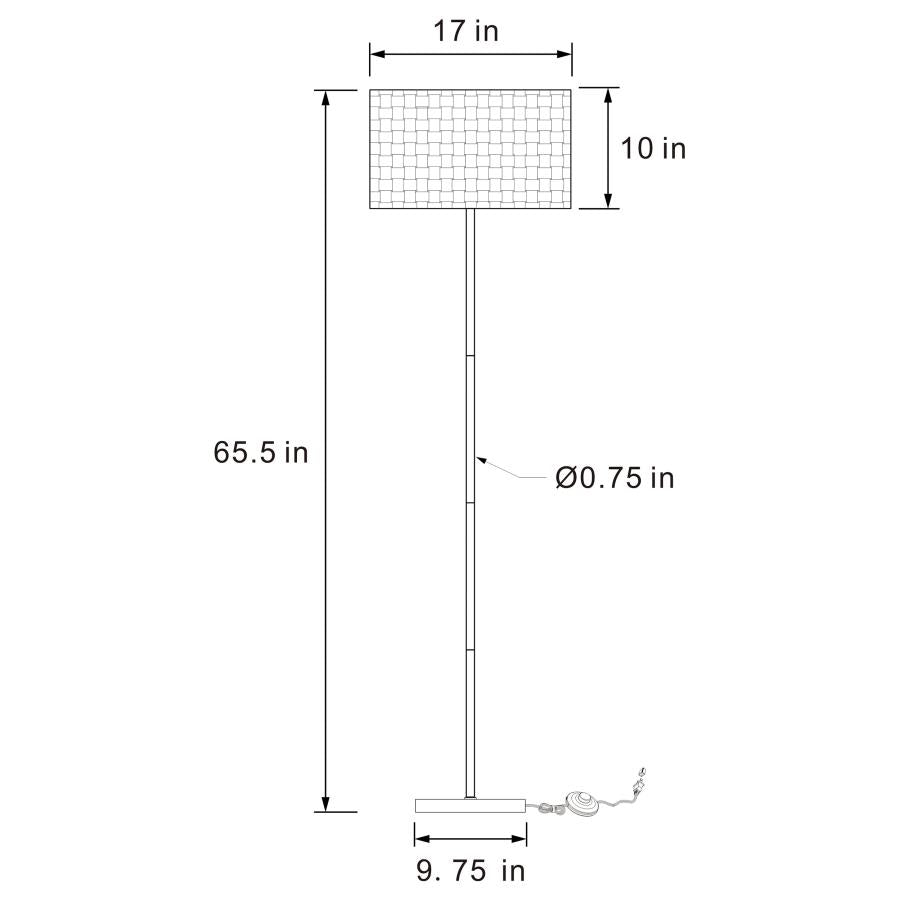 Ramiro Gold Floor Lamp - furniture place usa