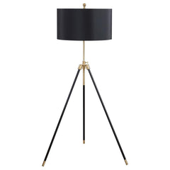 Zabka Black Floor Lamp - furniture place usa