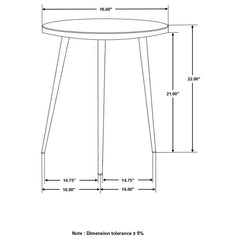 Acheson Gold Side Table - furniture place usa