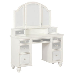 Reinhart White Vanity Set - furniture place usa