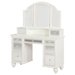 Reinhart White Vanity Set - furniture place usa