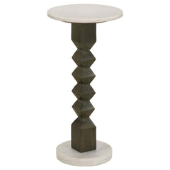 Colette White Side Table - furniture place usa