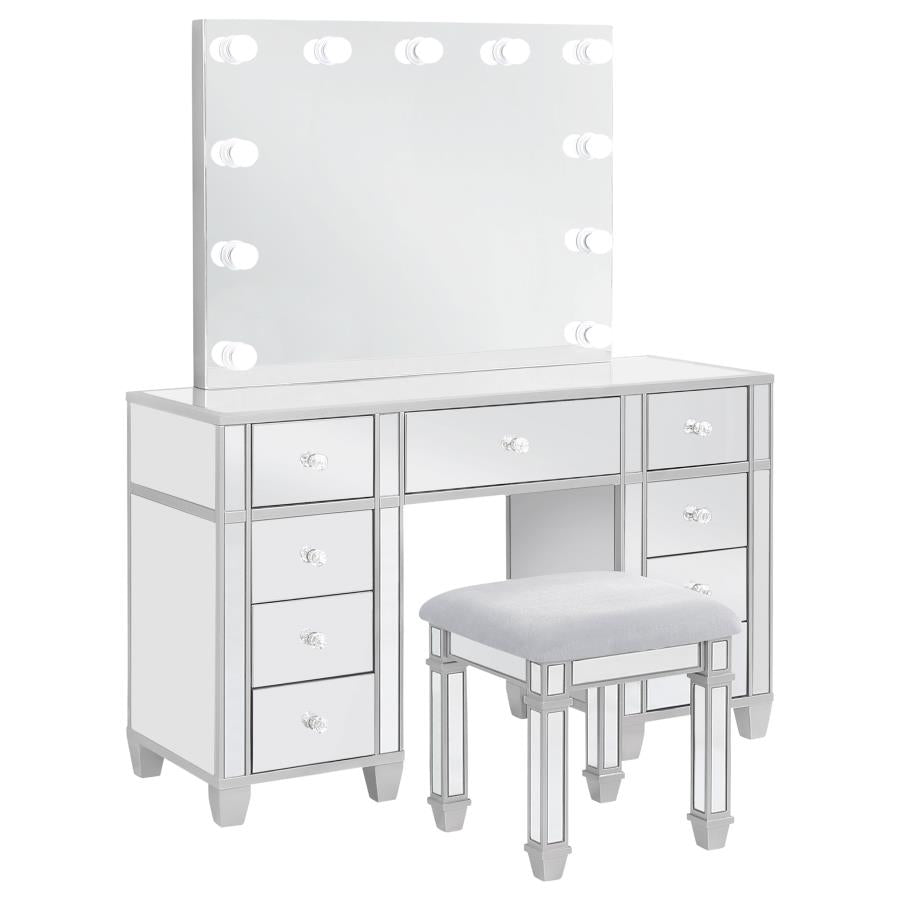 Allora Silver Vanity Set - furniture place usa