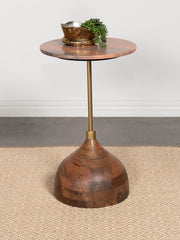 Colima Brown Side Table - furniture place usa