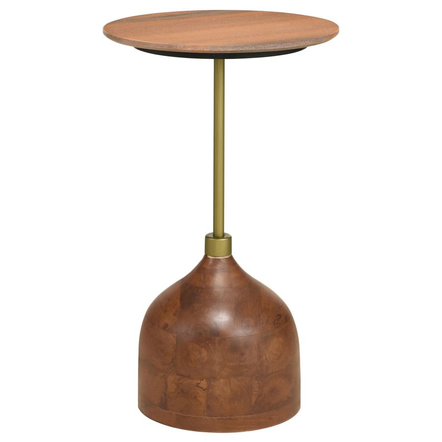 Colima Brown Side Table - furniture place usa