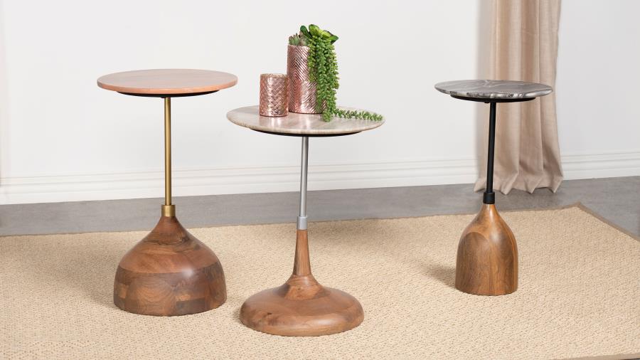 Colima Brown Side Table - furniture place usa