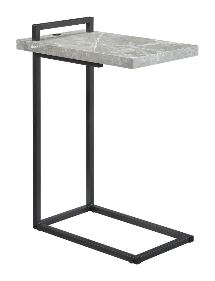 Maxwell Grey Side Table - furniture place usa