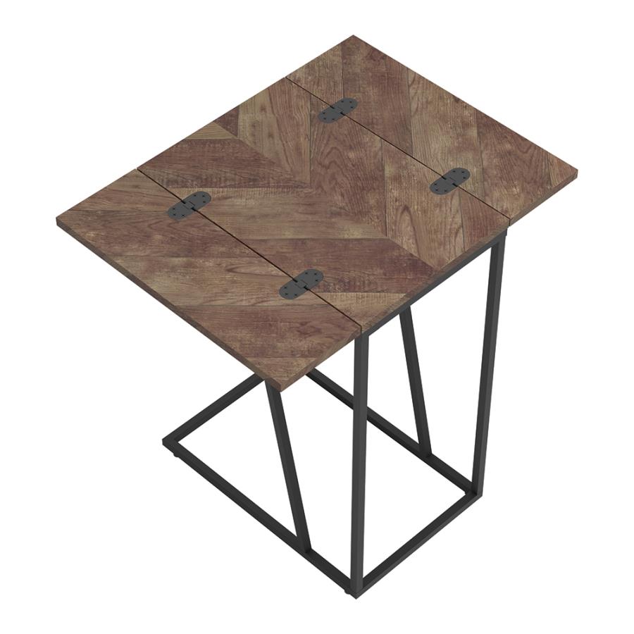 Carly Brown Side Table - furniture place usa