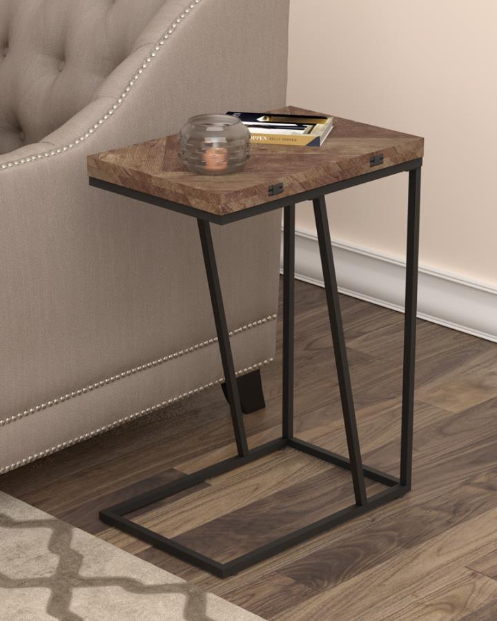 Carly Brown Side Table - furniture place usa