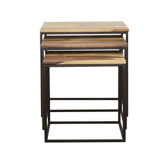 Belcourt Brown 3 Pc Nesting Table - furniture place usa