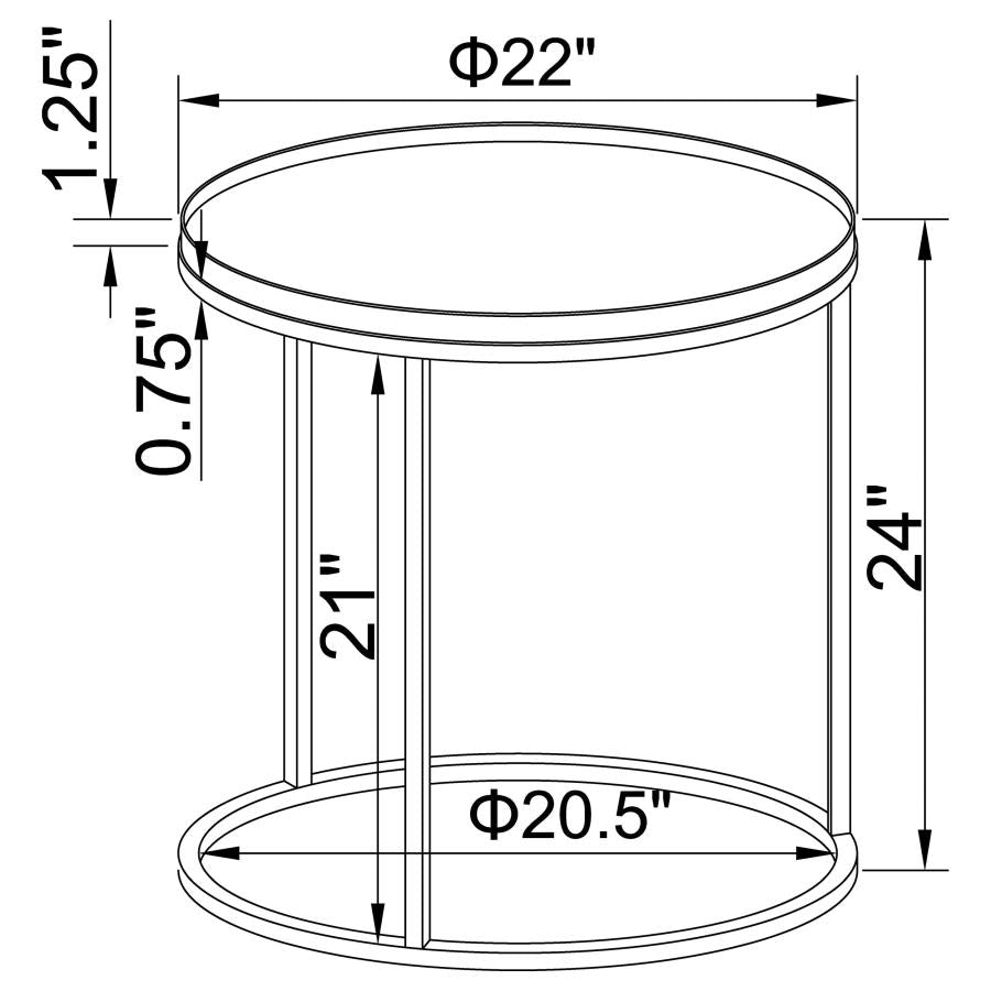 Rodrigo Brown End Table - furniture place usa