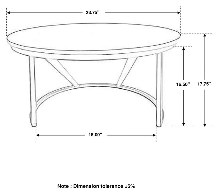 Miguel White Coffee Table - furniture place usa