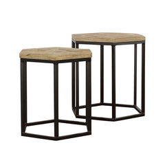 Adger Brown 2 Pc Nesting Table - furniture place usa