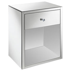 Coquette Silver Side Table - furniture place usa