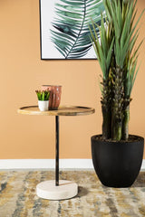 Ginevra Brown Side Table - furniture place usa