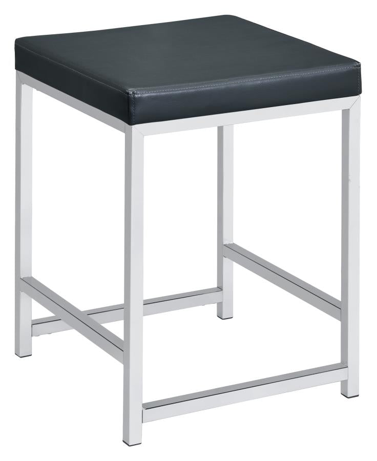 Afshan Grey Vanity Stool - furniture place usa