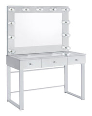 Umbridge Silver Vanity Table & Mirror - furniture place usa