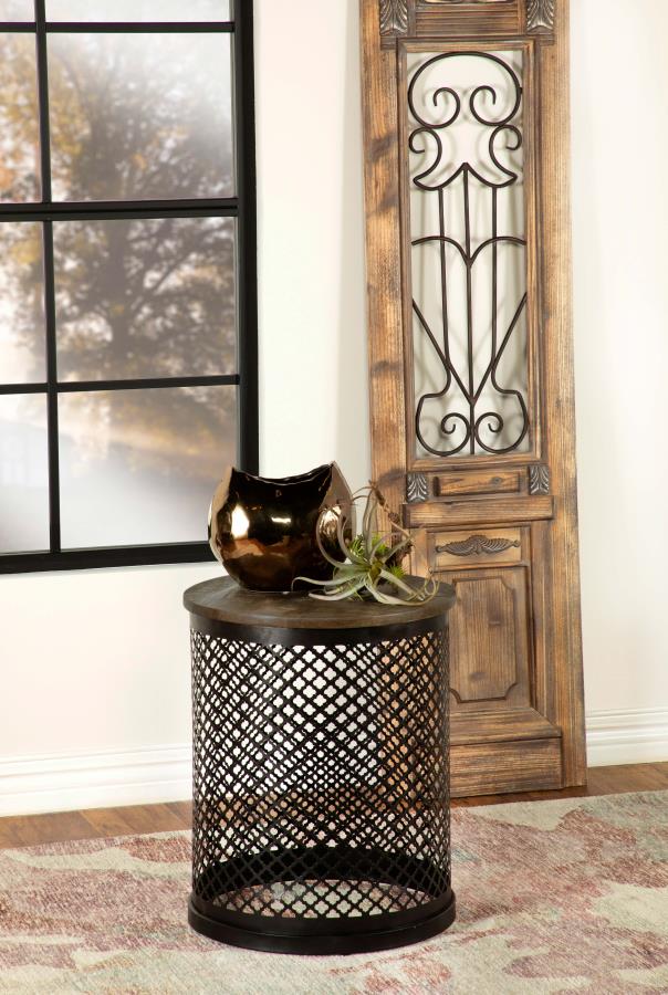 Aurora Brown Side Table - furniture place usa