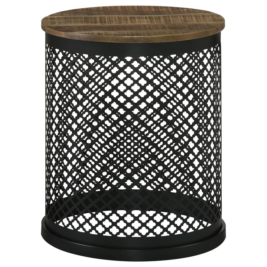 Aurora Brown Side Table - furniture place usa