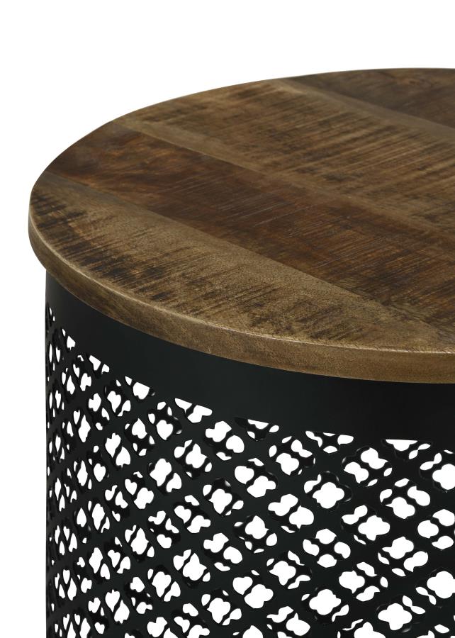 Aurora Brown Side Table - furniture place usa