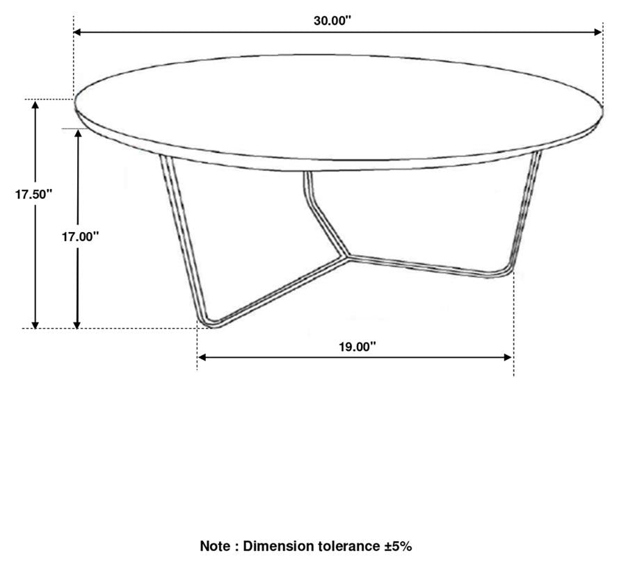 Yaritza Brown Coffee Table