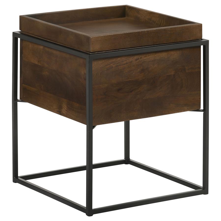 Ondrej Brown Side Table - furniture place usa