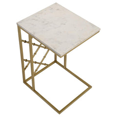 Angeliki Gold Side Table - furniture place usa