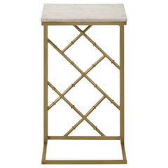 Angeliki Gold Side Table - furniture place usa