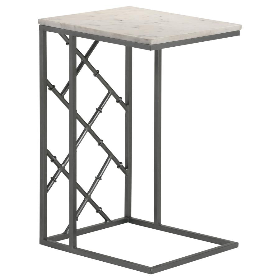 Angeliki Grey Side Table - furniture place usa