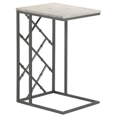 Angeliki Grey Side Table - furniture place usa