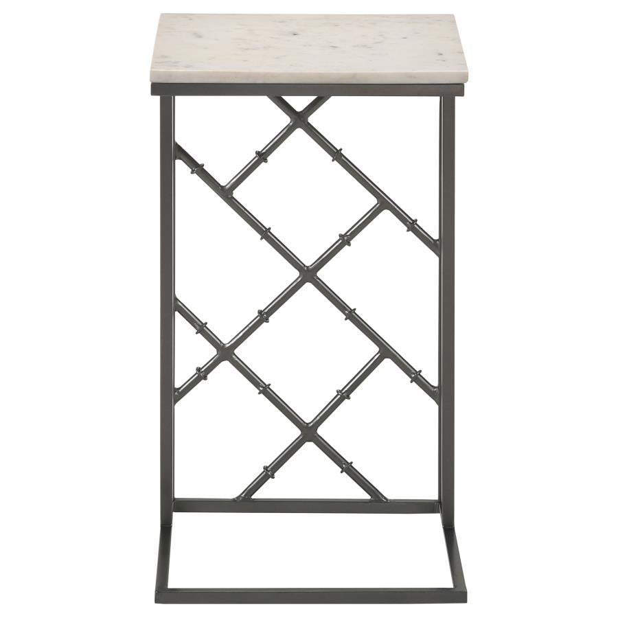 Angeliki Grey Side Table - furniture place usa