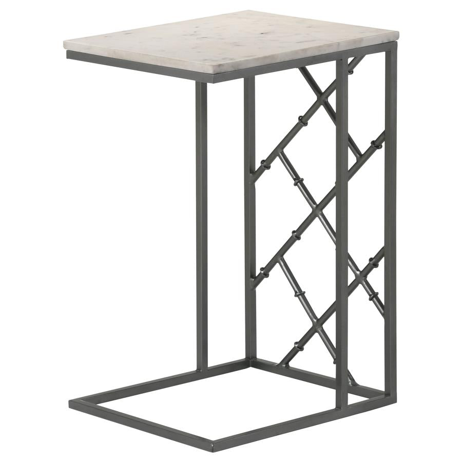 Angeliki Grey Side Table - furniture place usa