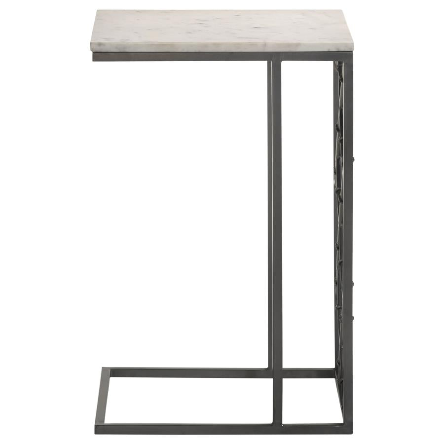 Angeliki Grey Side Table - furniture place usa