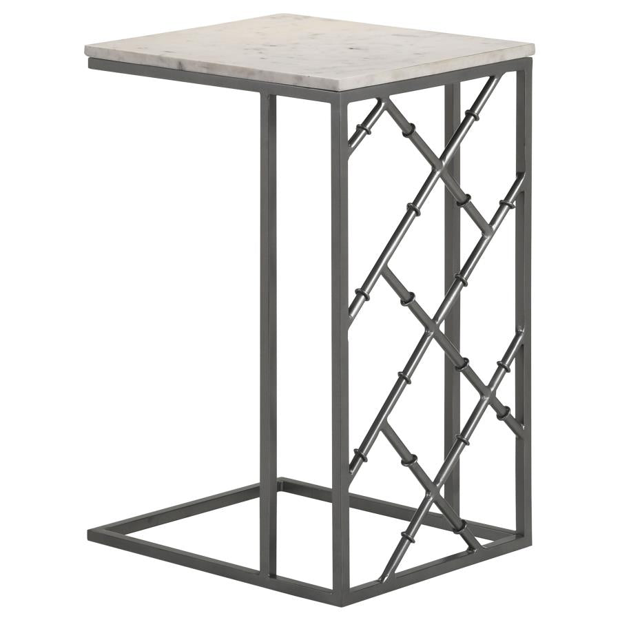 Angeliki Grey Side Table - furniture place usa