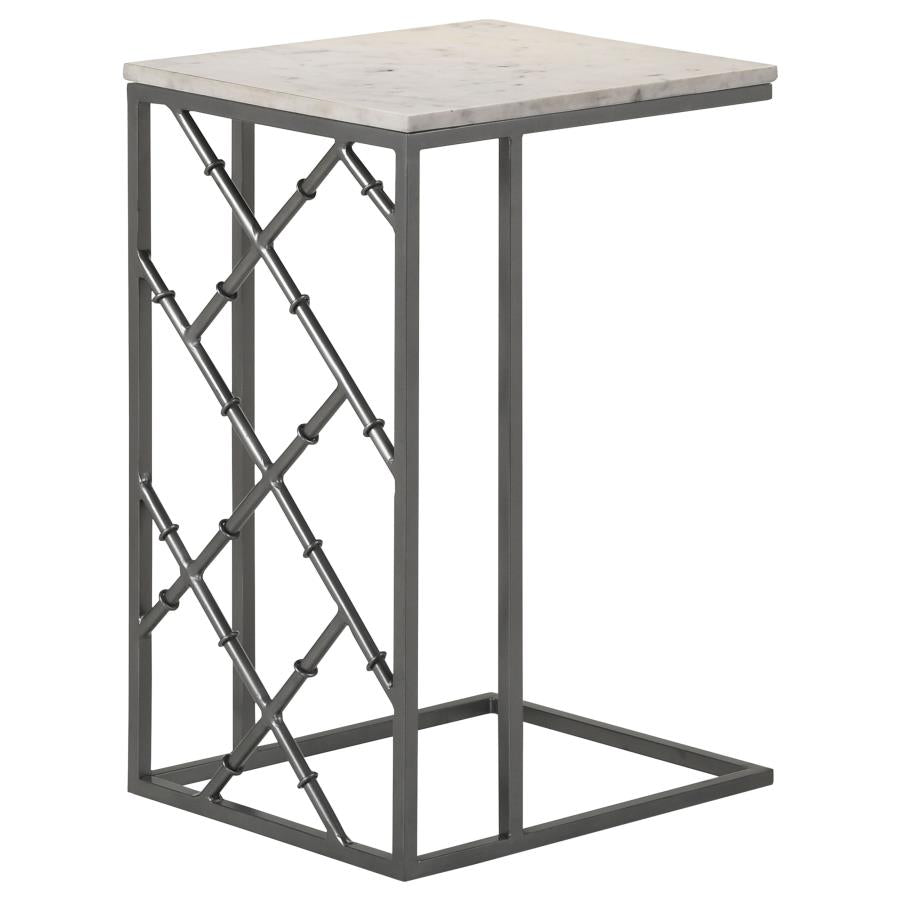 Angeliki Grey Side Table - furniture place usa