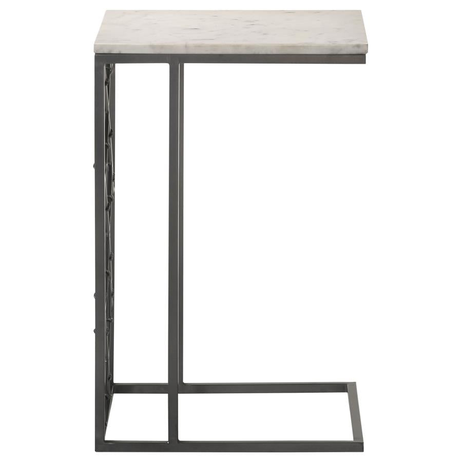 Angeliki Grey Side Table - furniture place usa