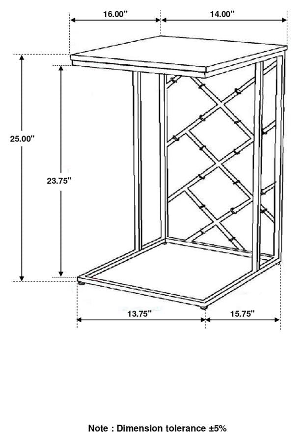 Angeliki Grey Side Table - furniture place usa