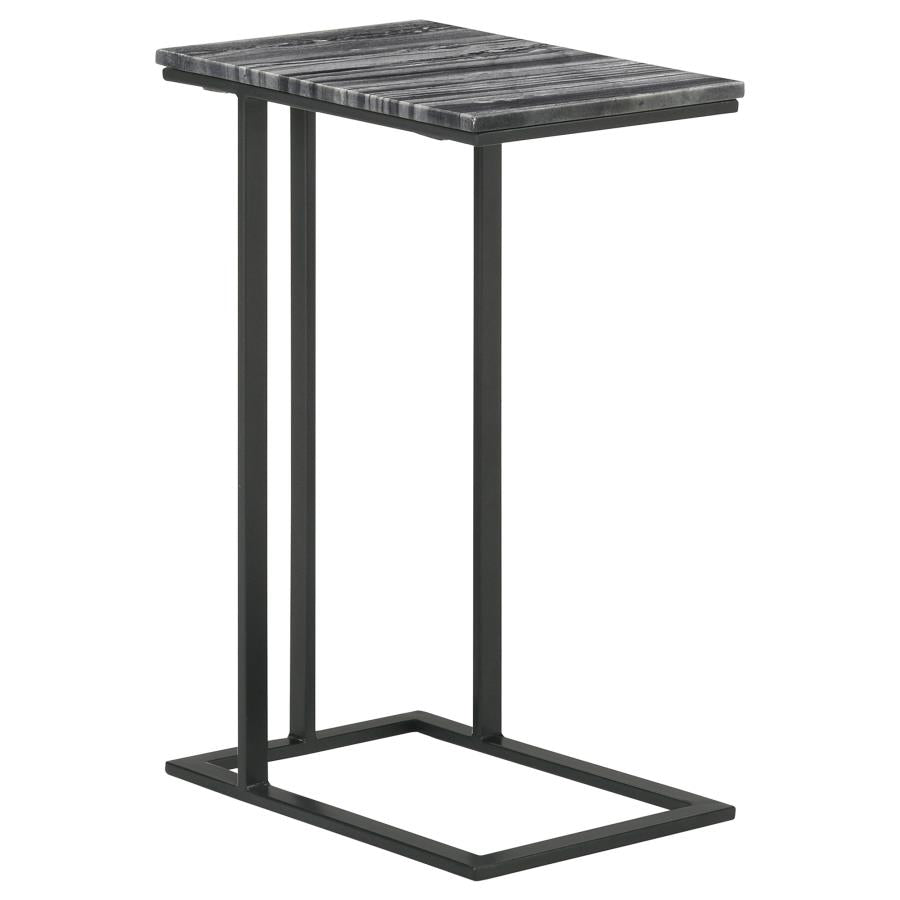 Vicente Black Side Table - furniture place usa