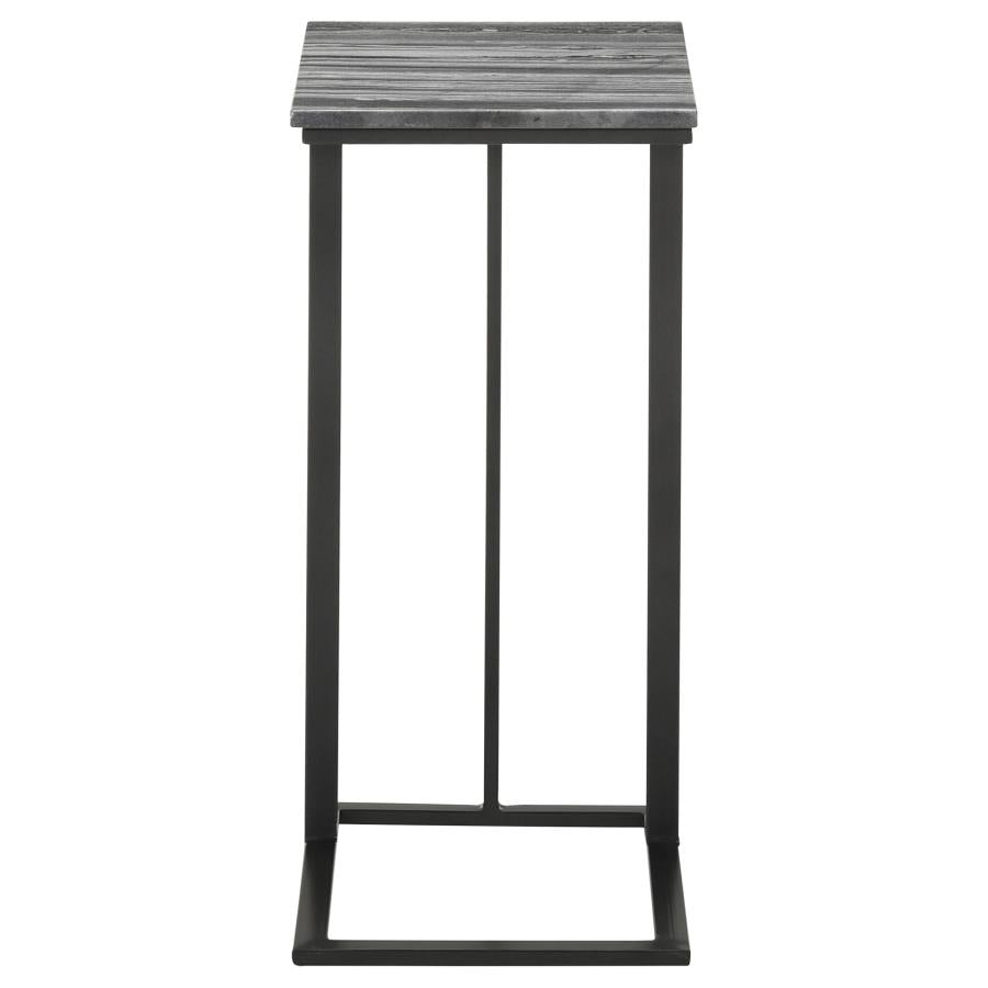 Vicente Black Side Table - furniture place usa